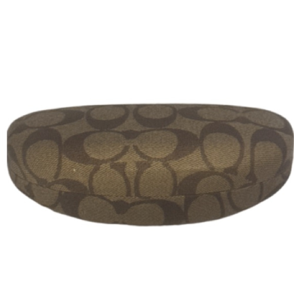 Coach Clamshell Brown Patterned Sunglasses Case - image 4